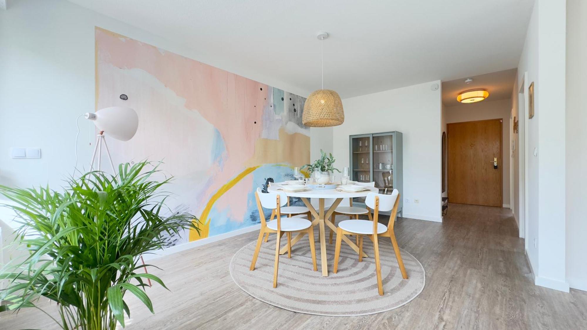 Fewo Am Park - 4P, Boxspringbett, Balkon, Smarttv, Gesundbrunnen, Familienfreundlich Хале Екстериор снимка
